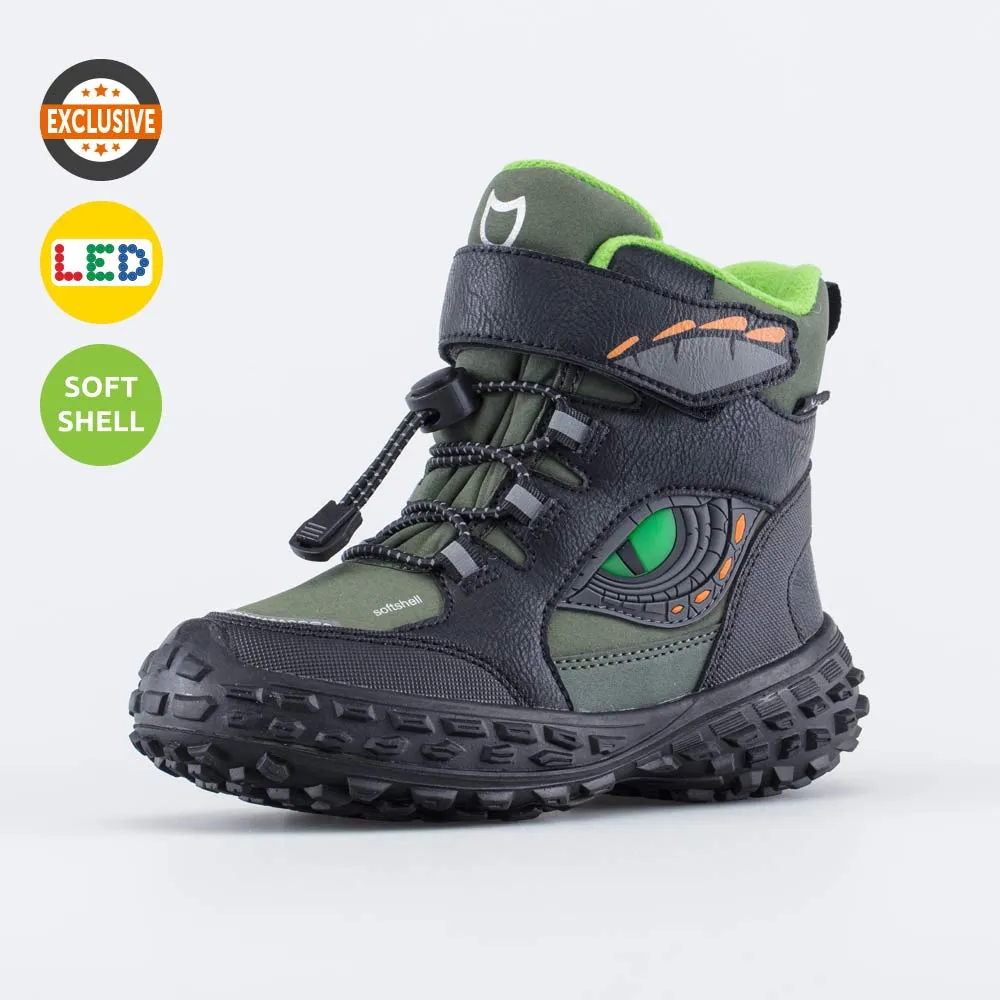 Ботинки мембранные с LED подсветкой для мальчика Котофей 454881-41